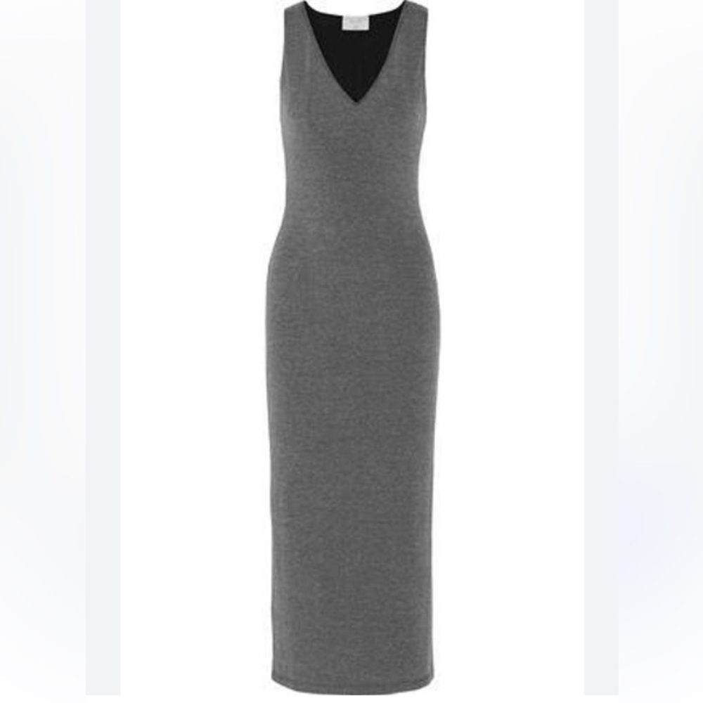 Alice + Olivia Gray Sleeveless Midi Dress